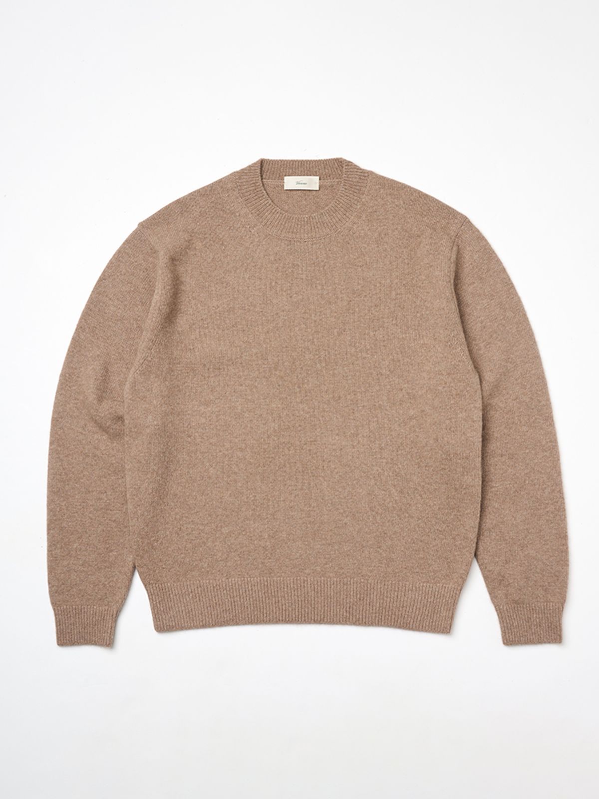 베르노(VERNO) 24FW Fox Crew-neck Knit Beige