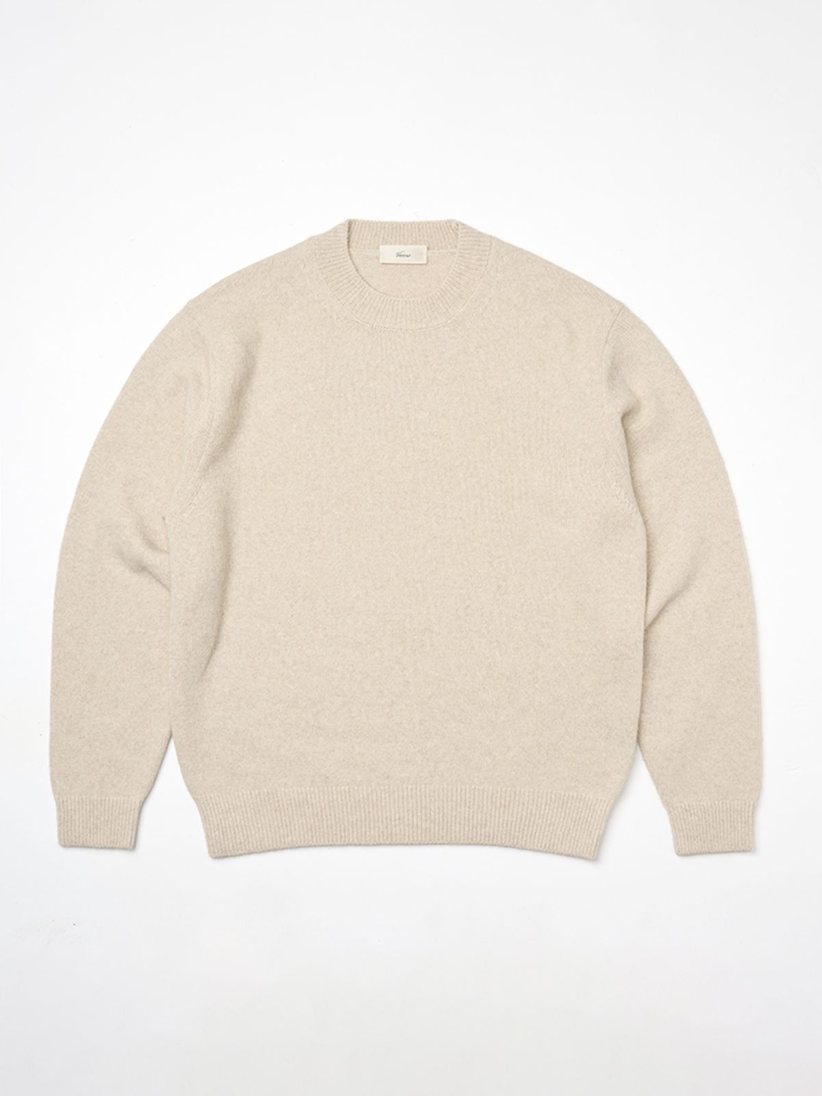 베르노(VERNO) 24FW Fox Crew-neck Knit Oatmeal