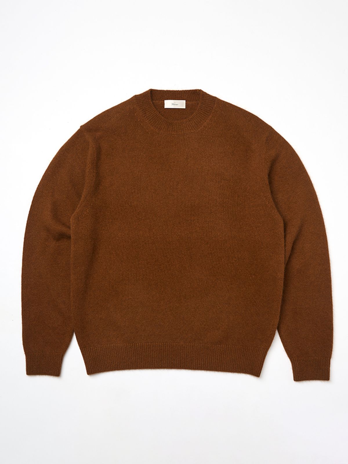 베르노(VERNO) 24FW Fox Crew-neck Knit Camel