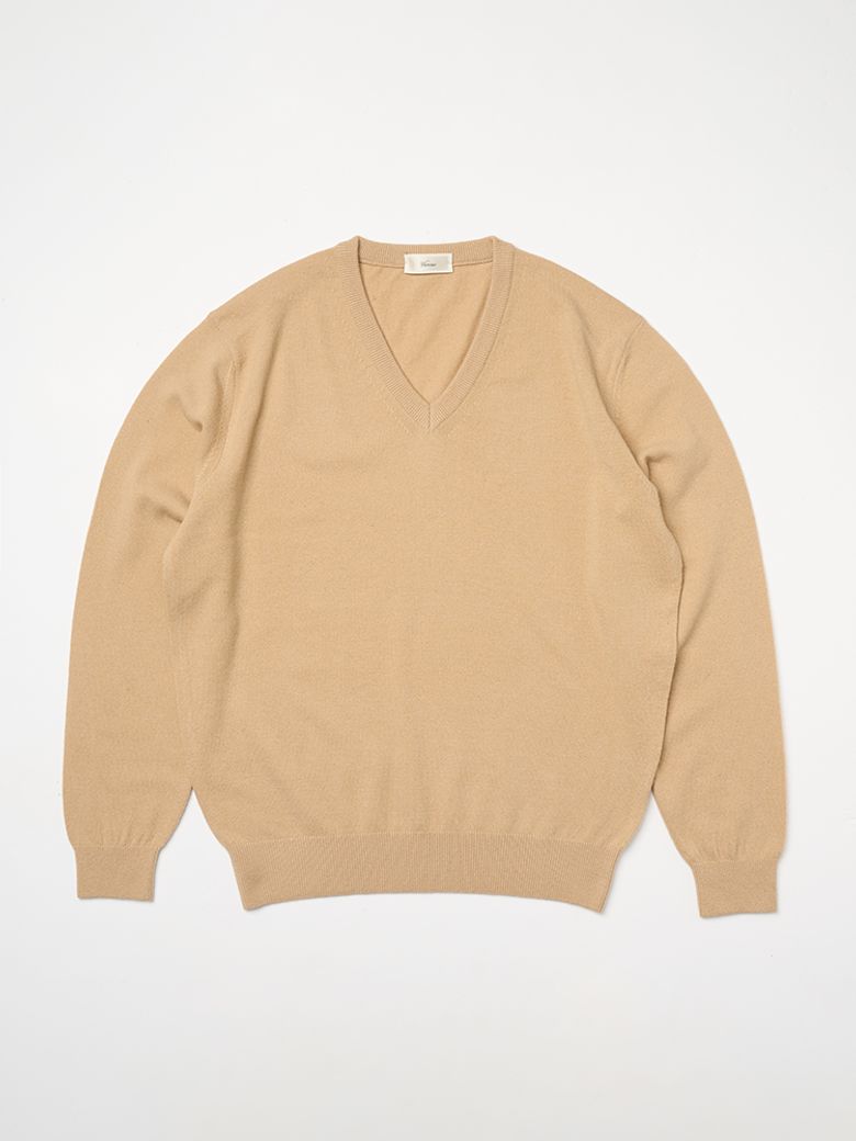 24FW V-neck Knit Beige