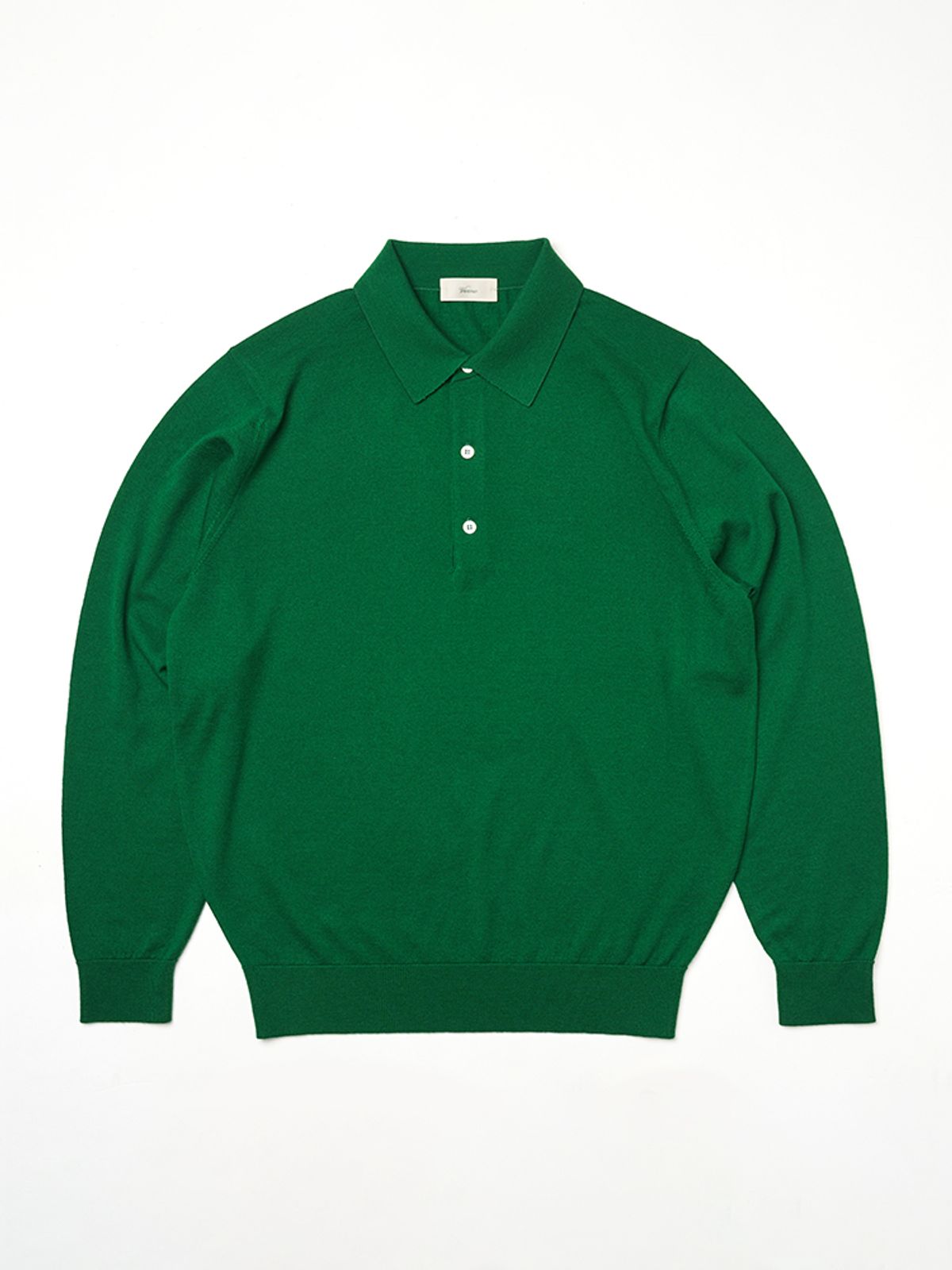 베르노(VERNO) 25SS Cashtouch Long Sleeve Polo Knit Green