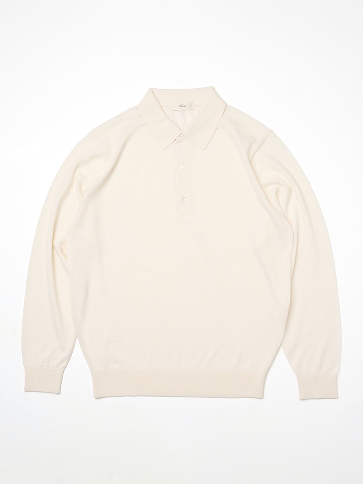 베르노(VERNO) 25SS Cashtouch Long Sleeve Polo Knit Ivory