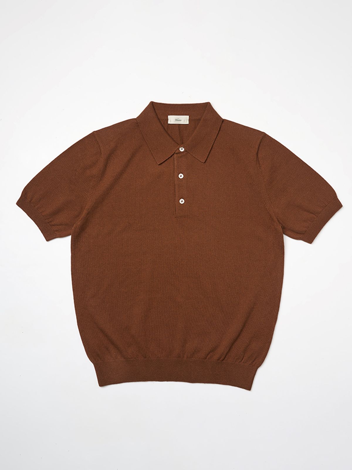 베르노(VERNO) 25SS Essential polo Knit Brown