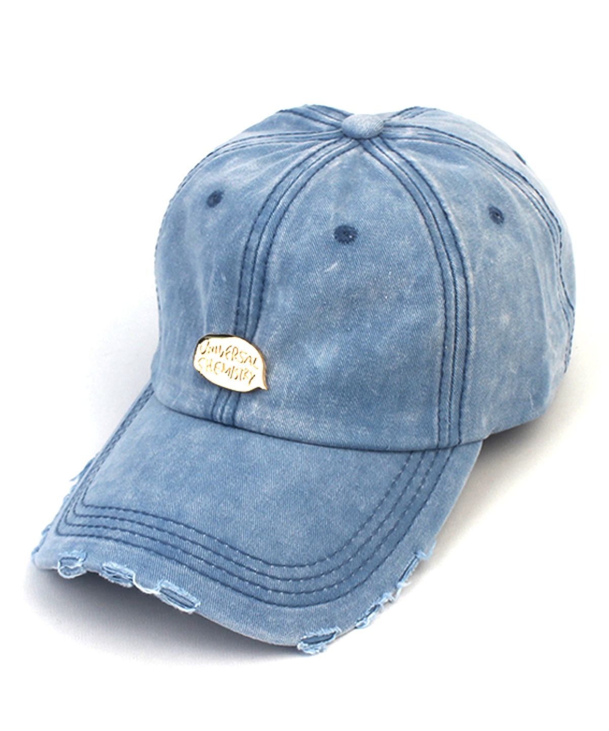 유니버셜 케미스트리(UNIVERSAL CHEMISTRY) Vintage Washing Bubble Blue Ballcap 워싱볼캡