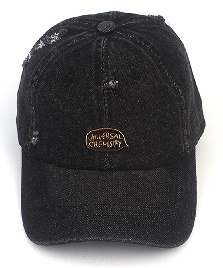 Damage Black Denim Bubble Ballcap 워싱볼캡