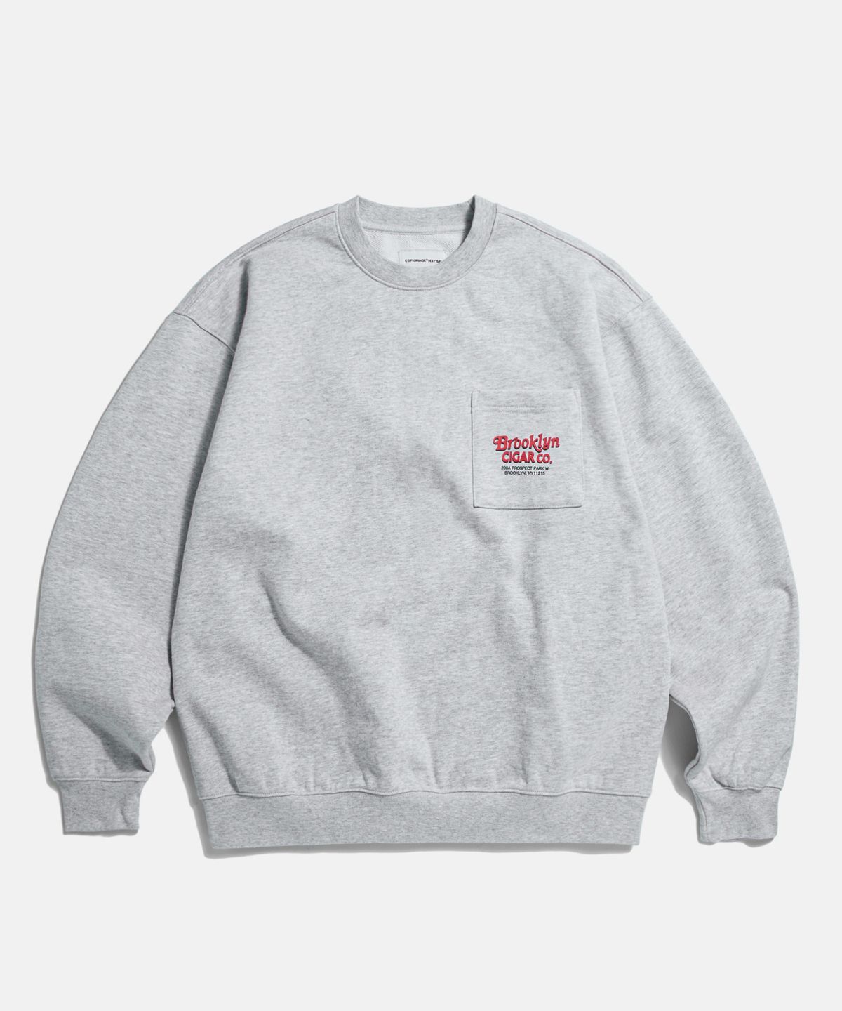 에스피오나지(ESPIONAGE) BK Cigar Co. Heavyweight Sweatshirt Grey