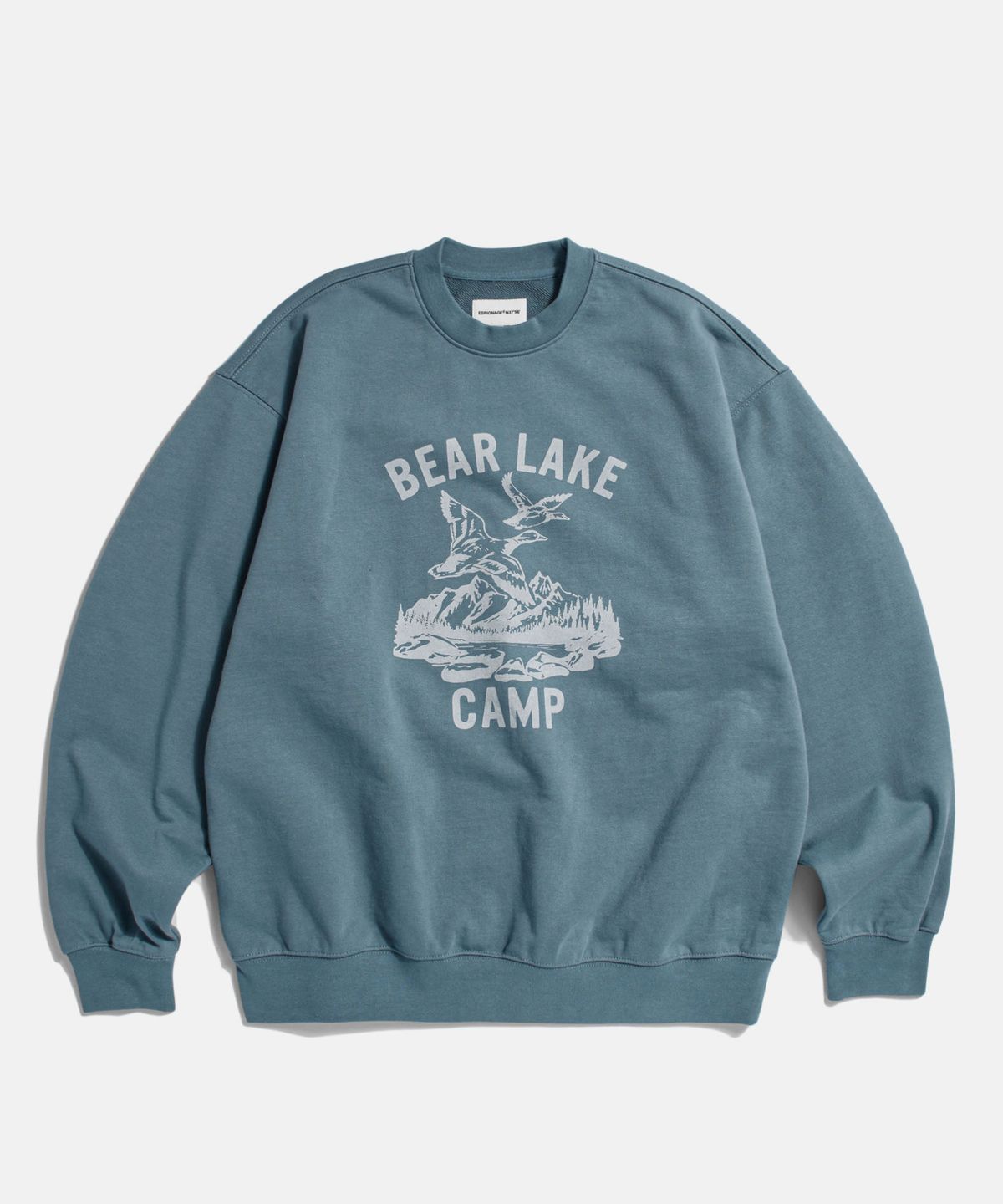 에스피오나지(ESPIONAGE) Duck Camp Heavyweight Sweatshirt Vintage Blue