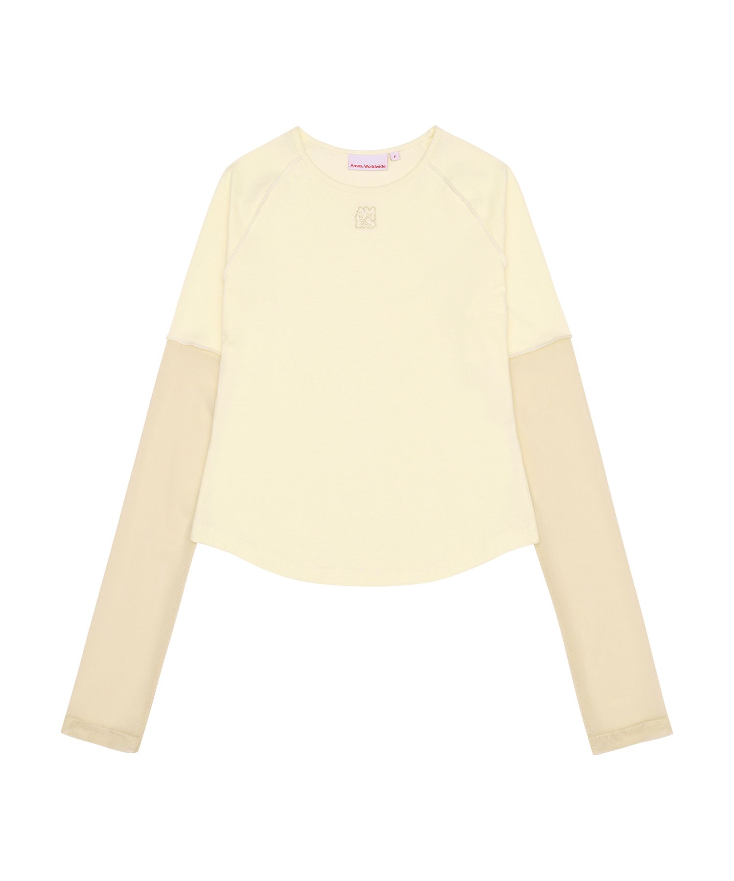 ★AMES-WORLDWIDE★LACE BLOCK LONG SLEEVE TEE CREAM★正規品 MUSINSA | AMES-WORLDWIDE LACE BLOCK LONGSLEEVE TEE CREAM