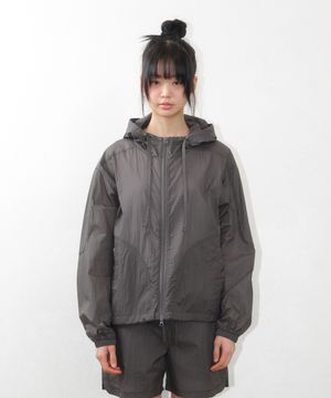 SHEER NYLON WINDBREAKER CHARCOAL