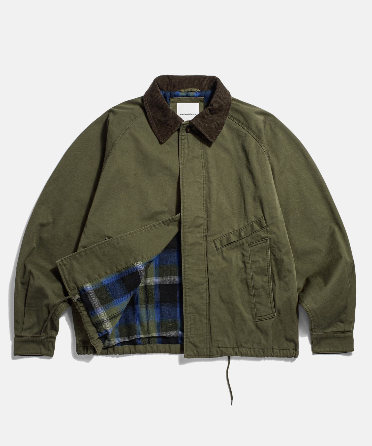 MUSINSA公式 | ESPIONAGE Short Hunting Jacket Olive