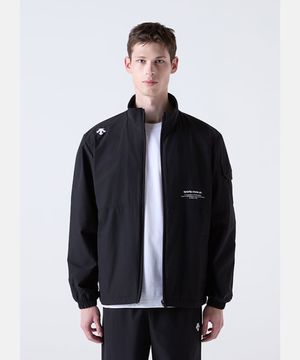 메쉬 안감 나일론 웜업 자켓 블랙(SQ121UWT21)