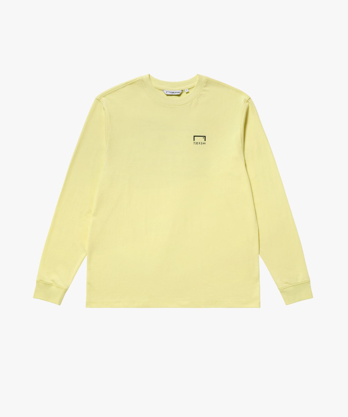 골스튜디오(GOALSTUDIO) GRAFFITI LOGO LONG SLEEVE-LIGHT YELLOW