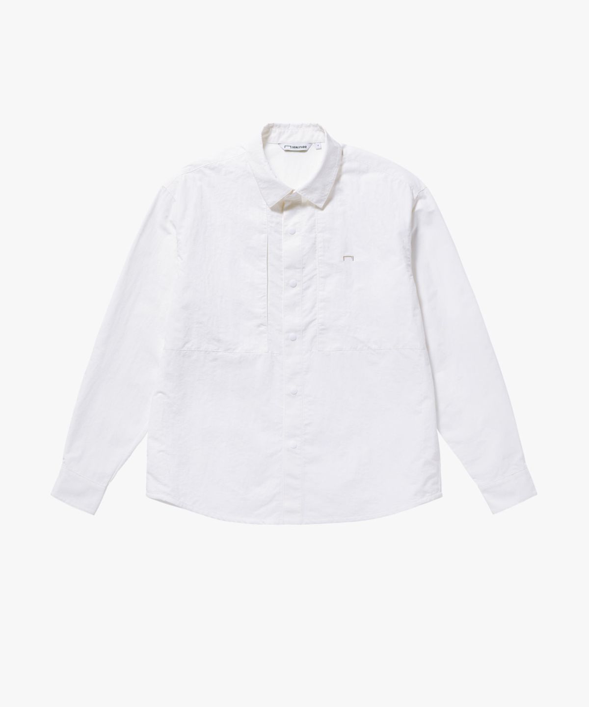 골스튜디오(GOALSTUDIO) RIPSTOP AIR THROUGH LONG SLEEVE SHIRT-OFF WHITE