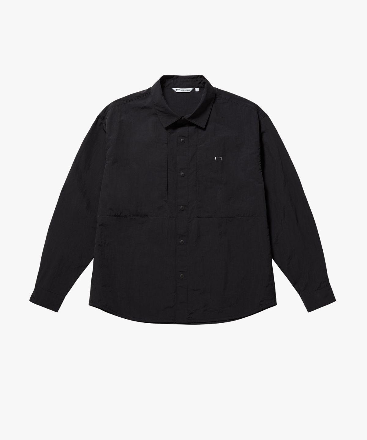 골스튜디오(GOALSTUDIO) RIPSTOP AIR THROUGH LONG SLEEVE SHIRT-BLACK