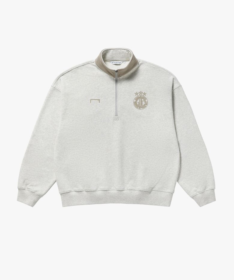 FC VINTAGE ARTWORK QUARTER ZIP-UP-OATMEAL