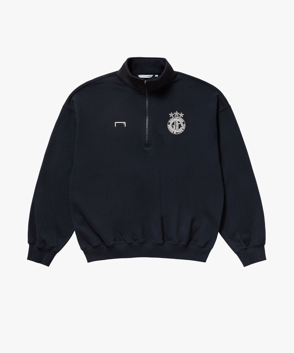 골스튜디오(GOALSTUDIO) FC VINTAGE ARTWORK QUARTER ZIP-UP-NAVY