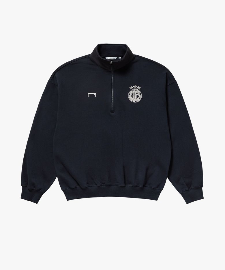 FC VINTAGE ARTWORK QUARTER ZIP-UP-NAVY