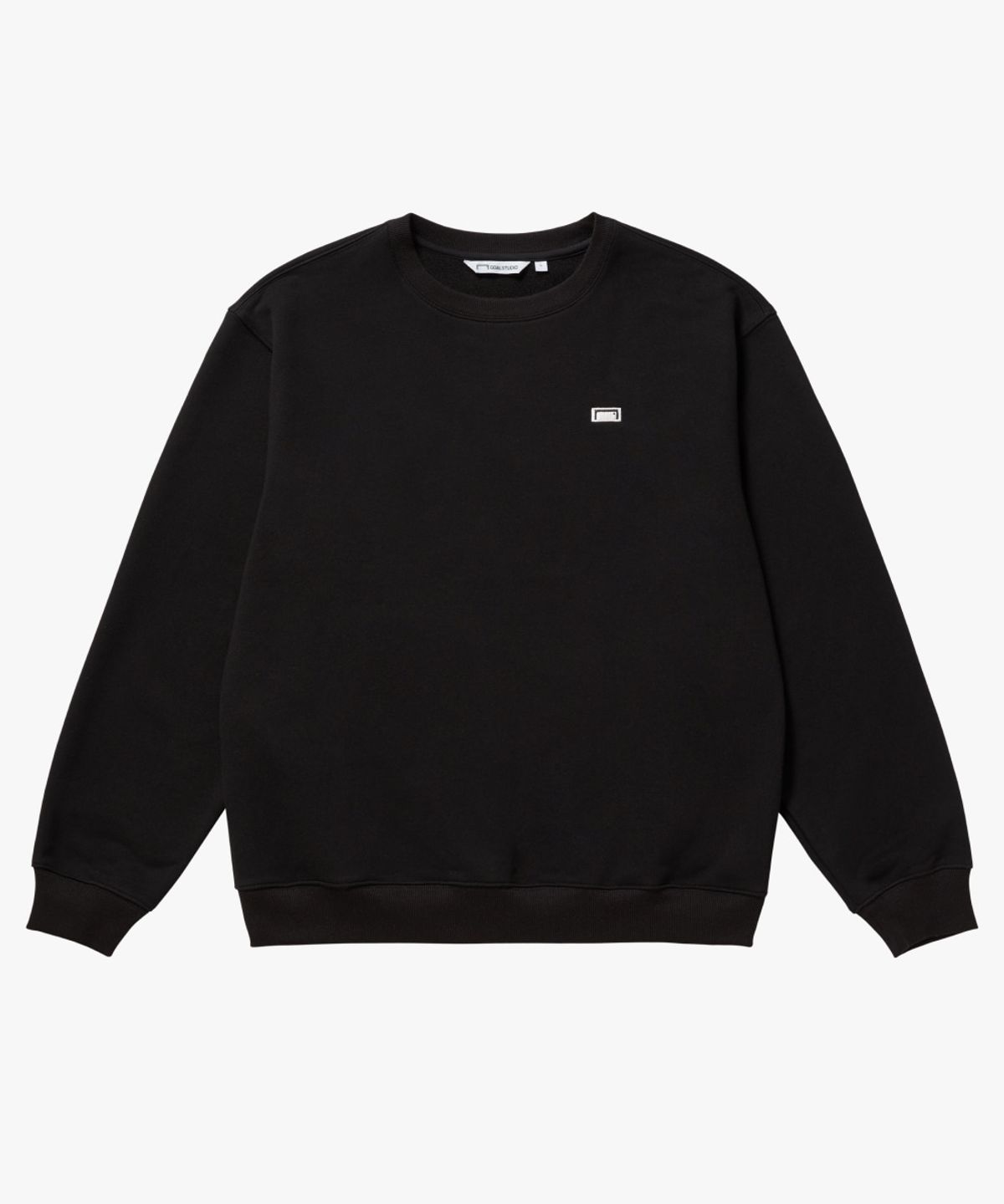 골스튜디오(GOALSTUDIO) ESSENTIAL BOX LOGO SWEAT-BLACK