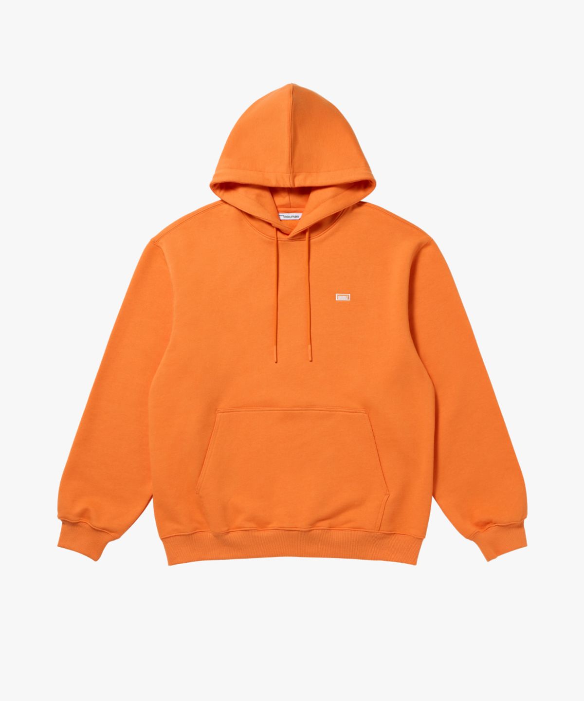 골스튜디오(GOALSTUDIO) ESSENTIAL BOX LOGO HOODIE-ORANGE