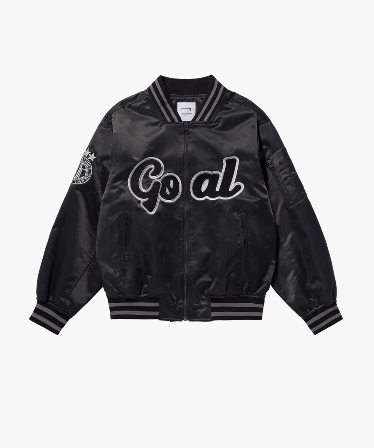 골스튜디오(GOALSTUDIO) FC VINTAGE ARTWORK TEAM JACKET-CHARCOAL