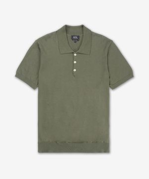 그레고리 반소매 폴로 셔츠 - 라이트카키 / COHFSH23303JAB