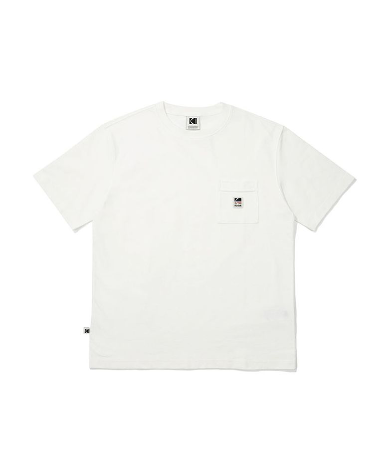 레인보우 소로나 포켓 반팔 티셔츠 WHITE