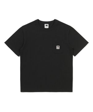 레인보우 소로나 포켓 반팔 티셔츠 BLACK