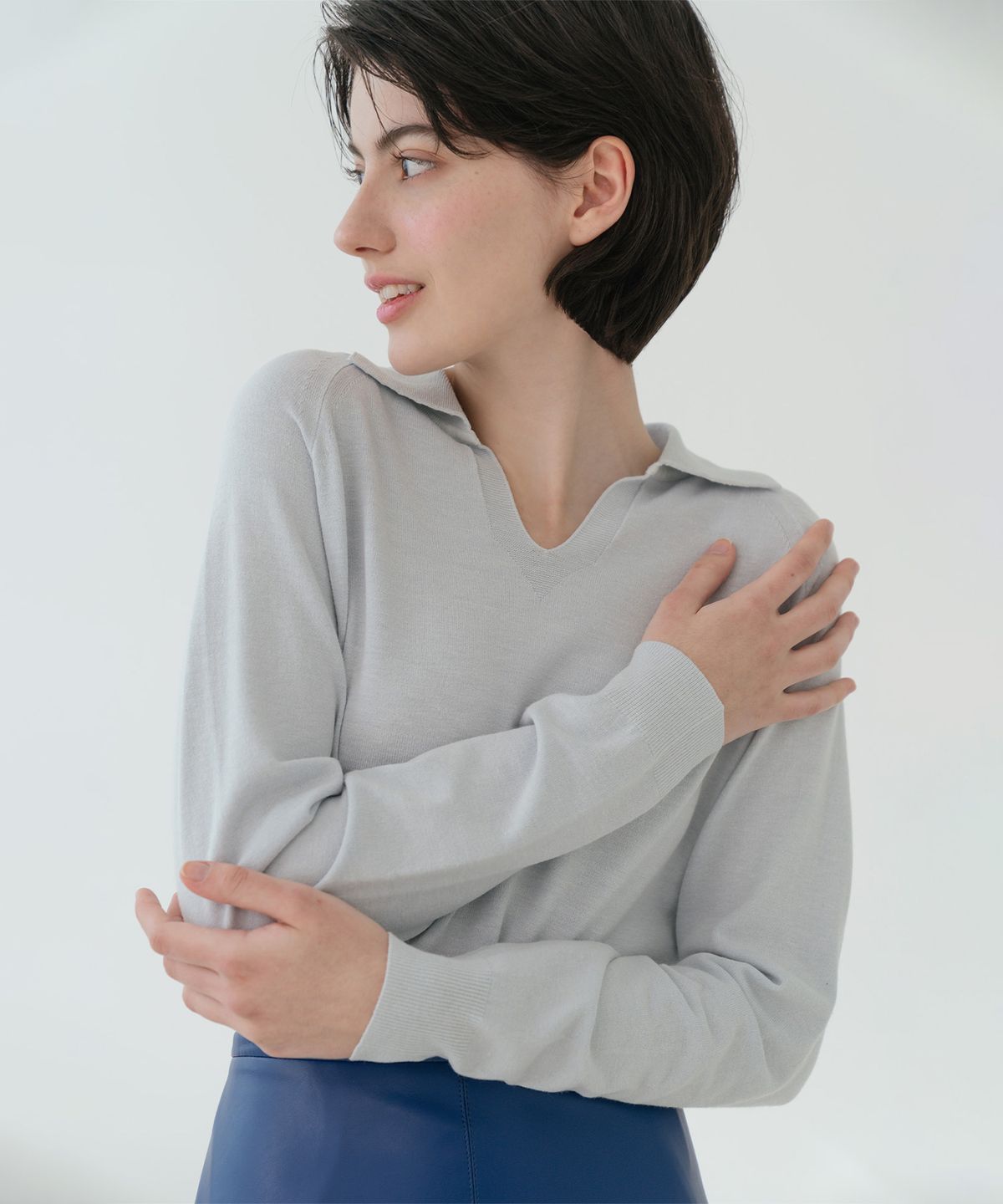 바스카라(VASCARA) V Collar Neck Raglan Long Sleeve Knitwear (6colors)