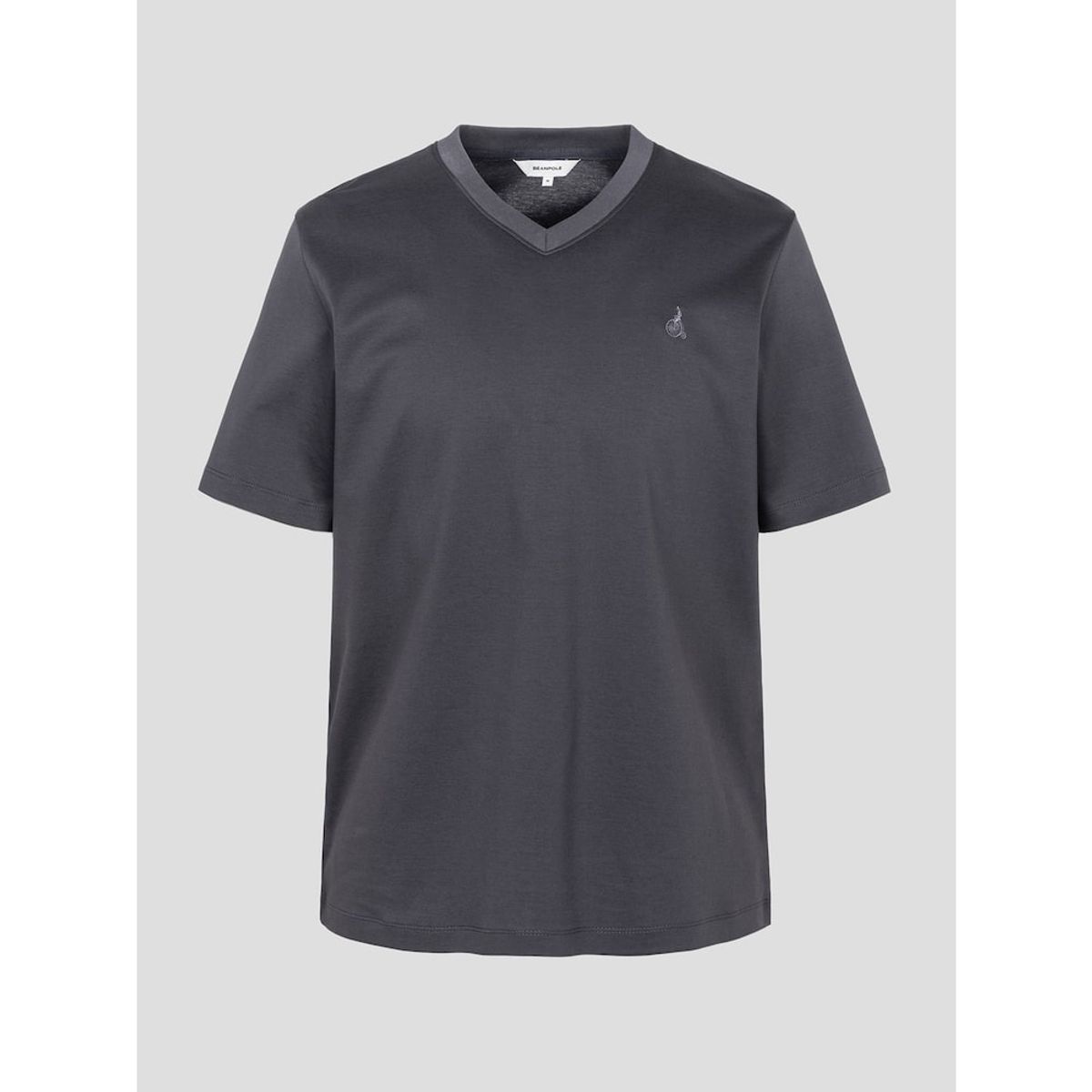 빈폴 멘(BEANPOLE MEN) 브이넥 반소매 티셔츠  애쉬 (BC5242C314)