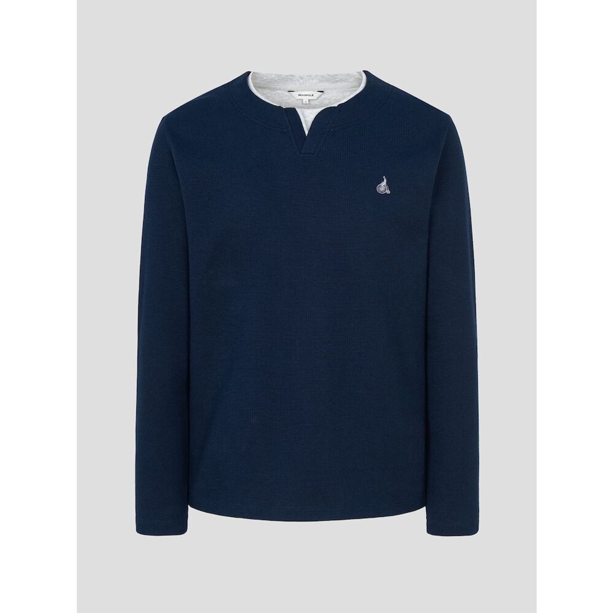 빈폴 멘(BEANPOLE MEN) 레이어드 라운드 티셔츠  네이비 (BC5241C34R)