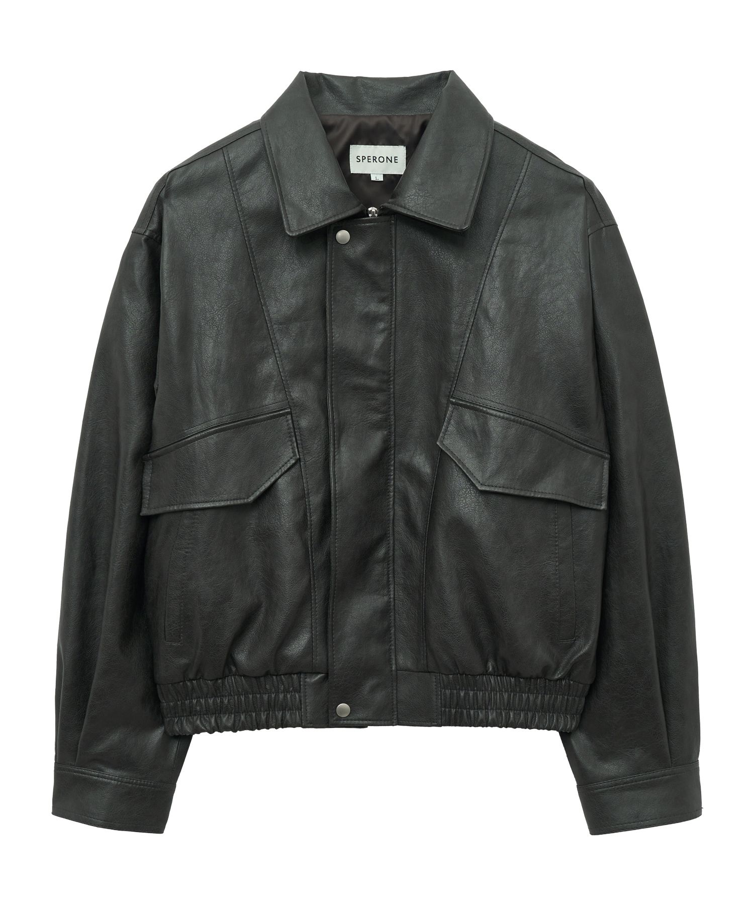 【SPERONE】25SS★ A-2 Washing Leather Jacket MUSINSA | SPERONE A-2 Washed Leather Jacket (Charcoal)