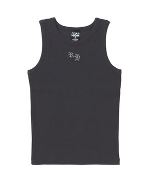 글리터 RH 로고 레이서 백 탑 [챠콜]