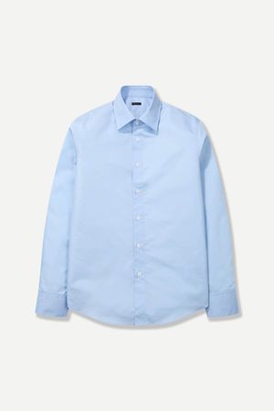 레귤러 카라 드레스셔츠 블루 BNESBA630BL