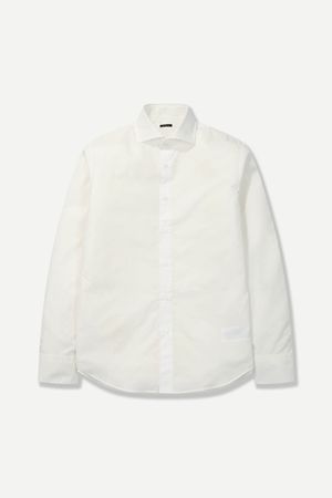 와이드 카라 드레스셔츠 화이트 BNESBA617WH