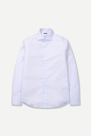 코튼 버튼다운 드레스셔츠 화이트 BNESBA613WH