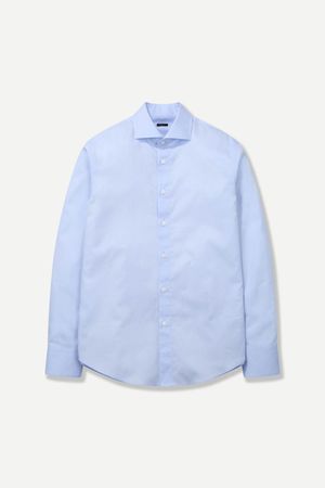 와이드 카라 드레스셔츠 블루 BNESBA615BL