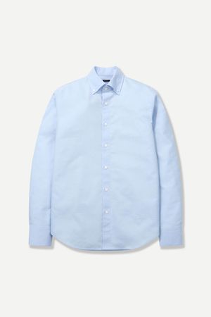 버튼다운 드레스셔츠 블루 BNESBA628BL