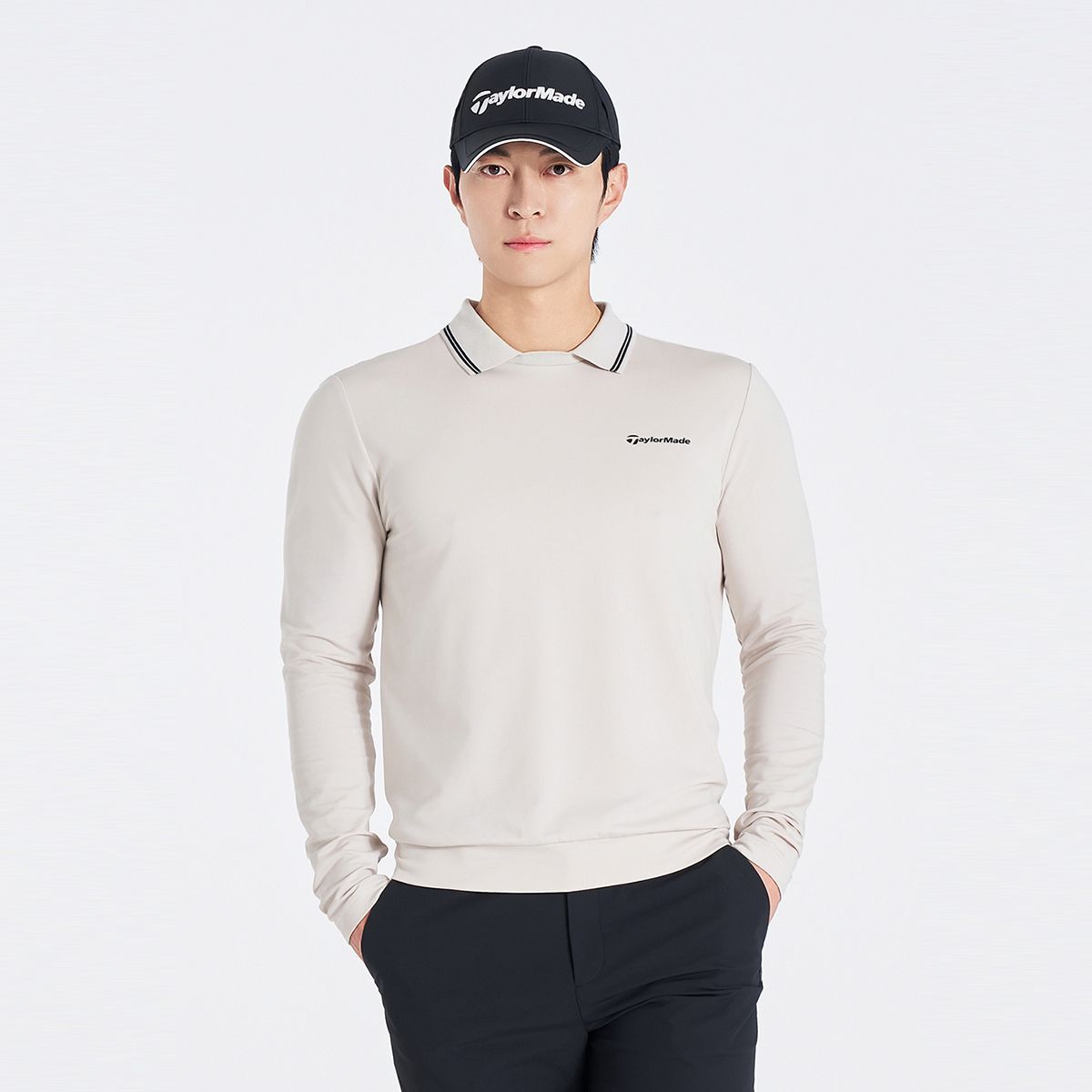 테일러메이드 어패럴(TAYLORMADE APPAREL) 남성 변형 카라 긴팔 티셔츠 T8031TO1141-508