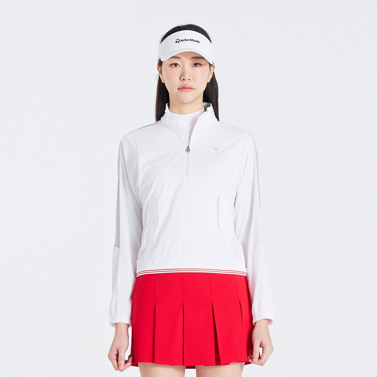 테일러메이드 어패럴(TAYLORMADE APPAREL) 여성 골조직 하이넥 베이스레이어 티셔츠 TTO-57HG42-100
