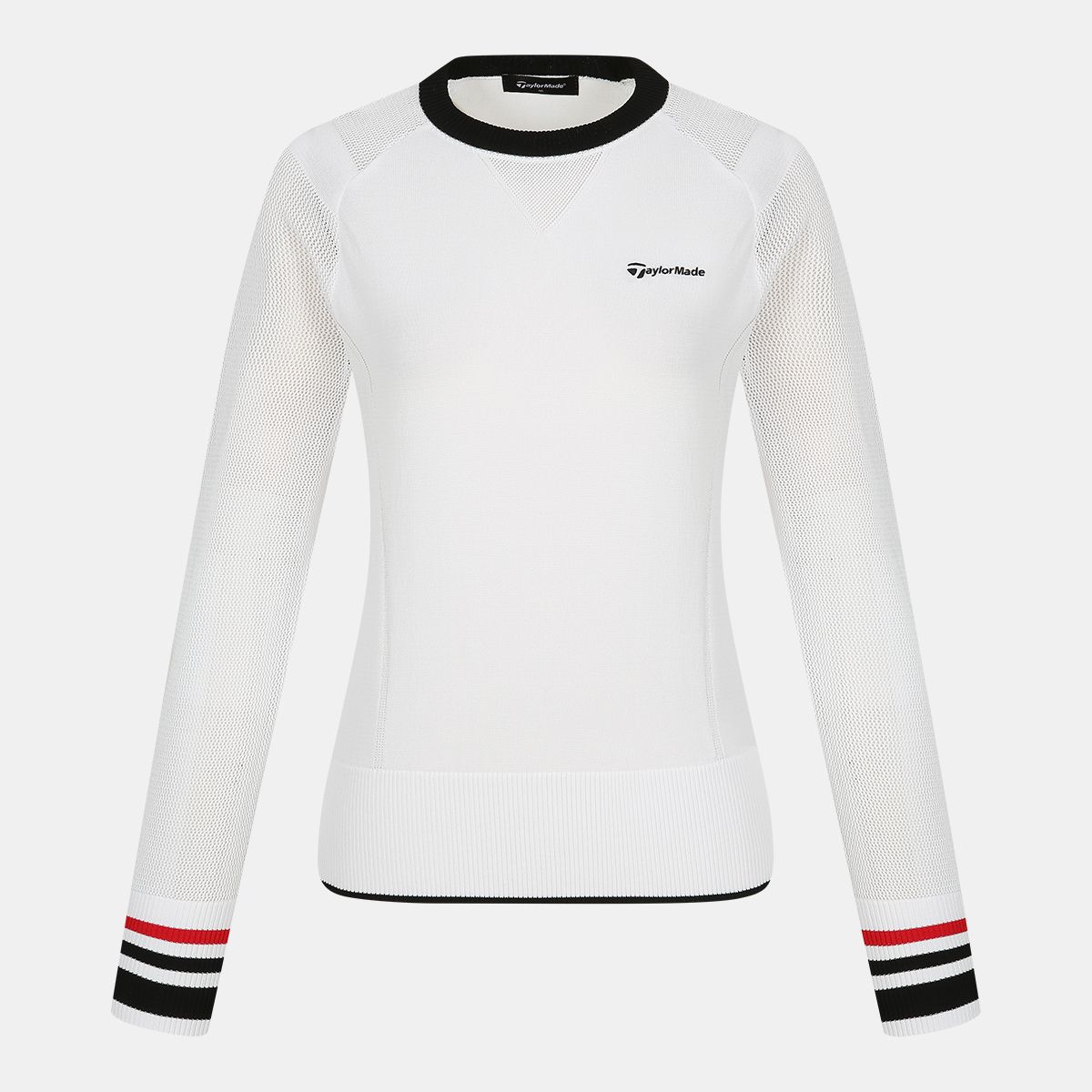 테일러메이드 어패럴(TAYLORMADE APPAREL) 여성 라운드 래글런 풀오버 니트 TSO-51HG23-100