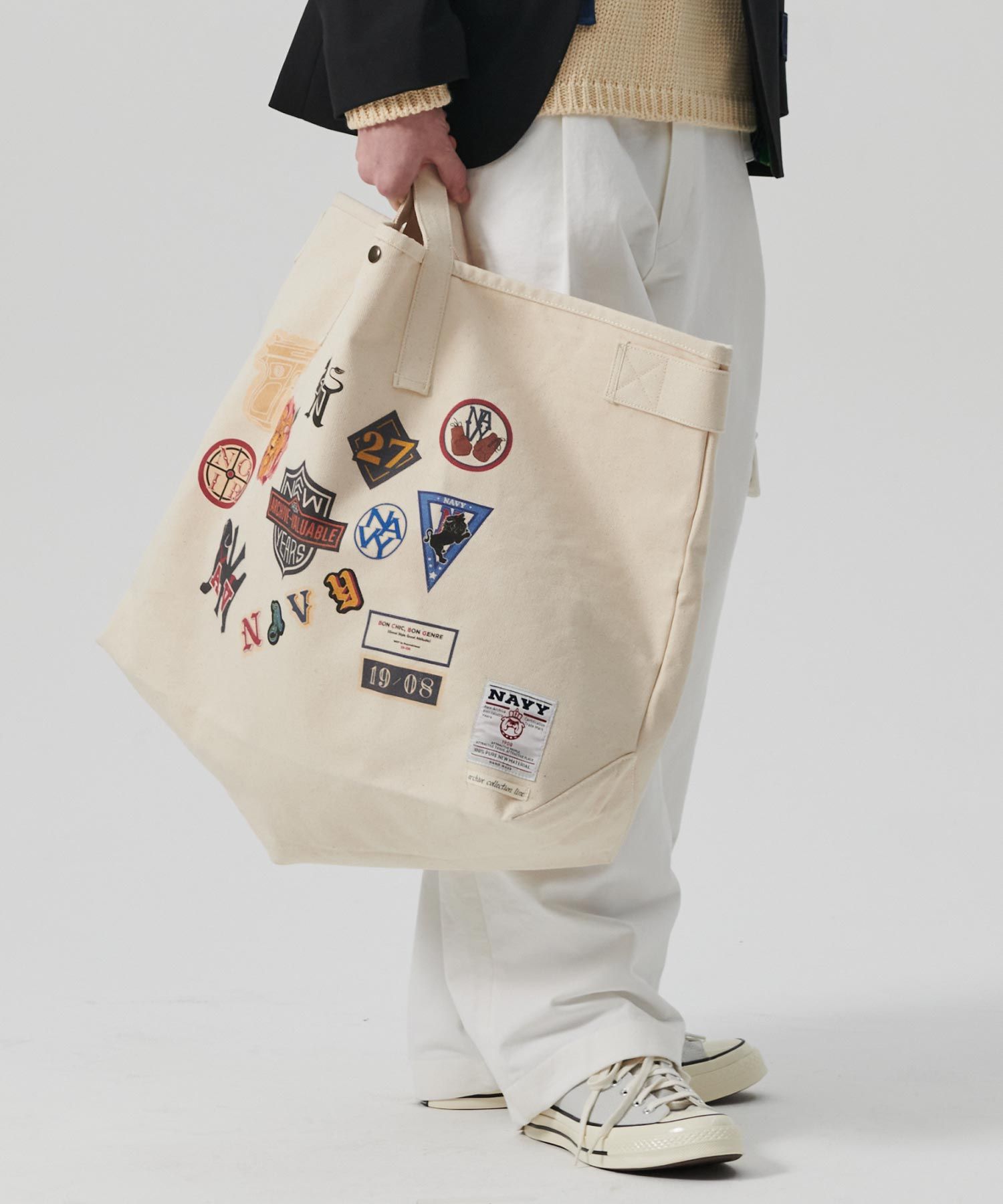 beyondclosetのNoir Collection Hard Oxford Big Tote Bag MUSINSA | BEYOND CLOSET [COLLECTION LINE] Noir Collection