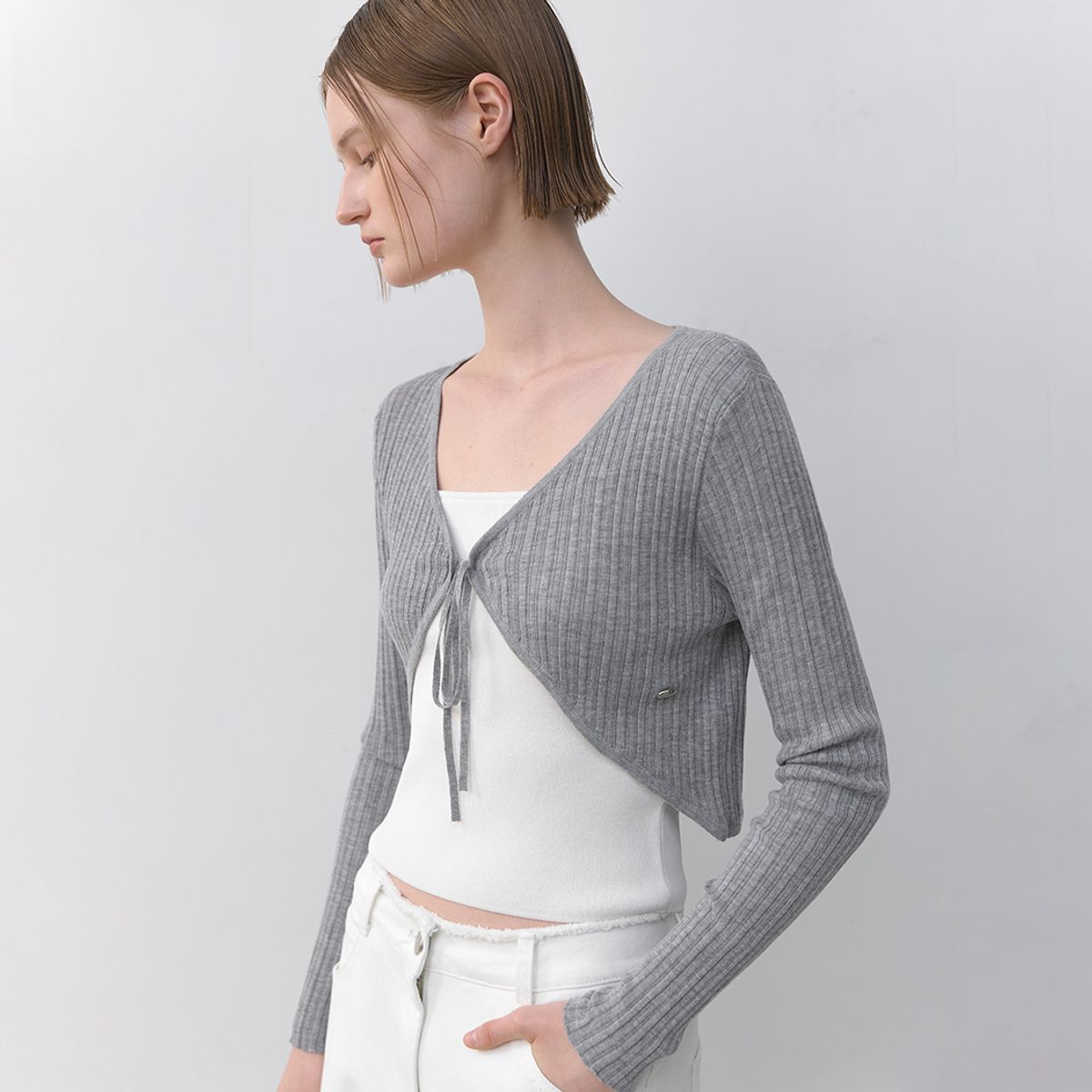 아틀리에 나인(ATELIER NAIN) PAVEL CROP KNIT CARDIGAN(CD-2184)