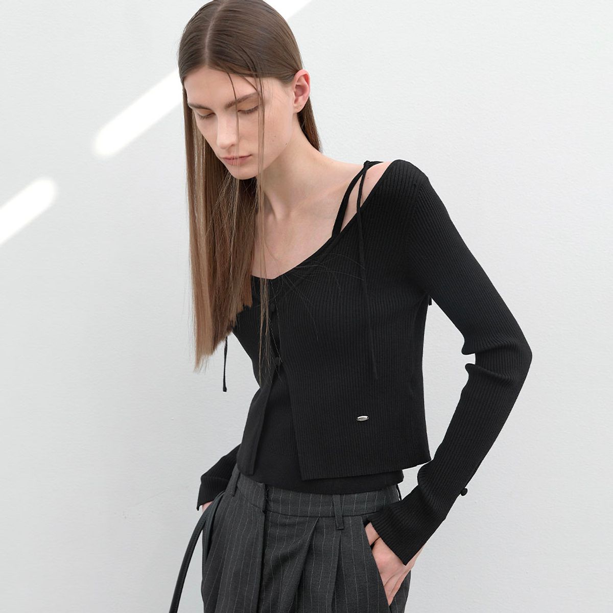 아틀리에 나인(ATELIER NAIN) LIS KNIT TOP&CARDIGAN SET S(CD-2186)