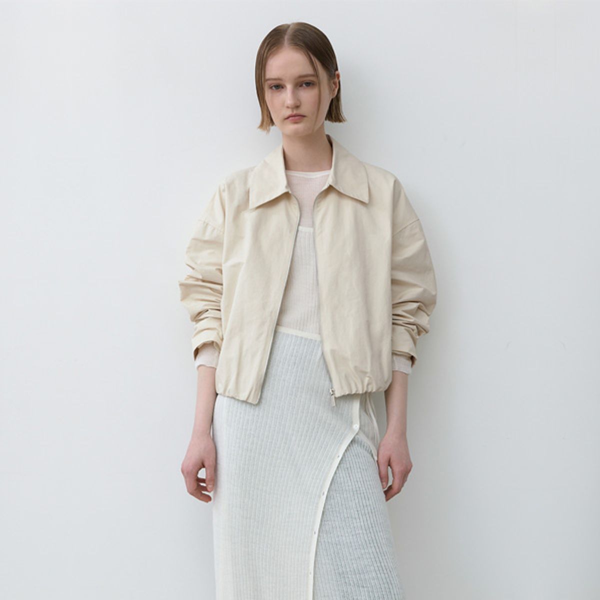 아틀리에 나인(ATELIER NAIN) JADE COTTON SHACKET JUMPER(JP-573)