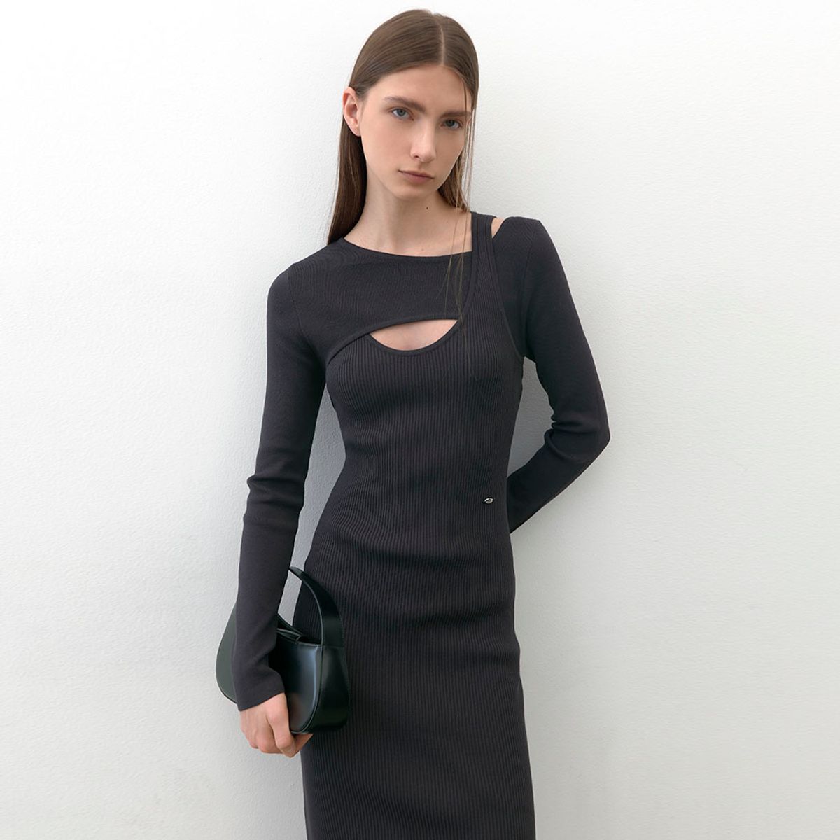아틀리에 나인(ATELIER NAIN) CITA FAKE LAYERD KNIT DRESS(OP-6253)