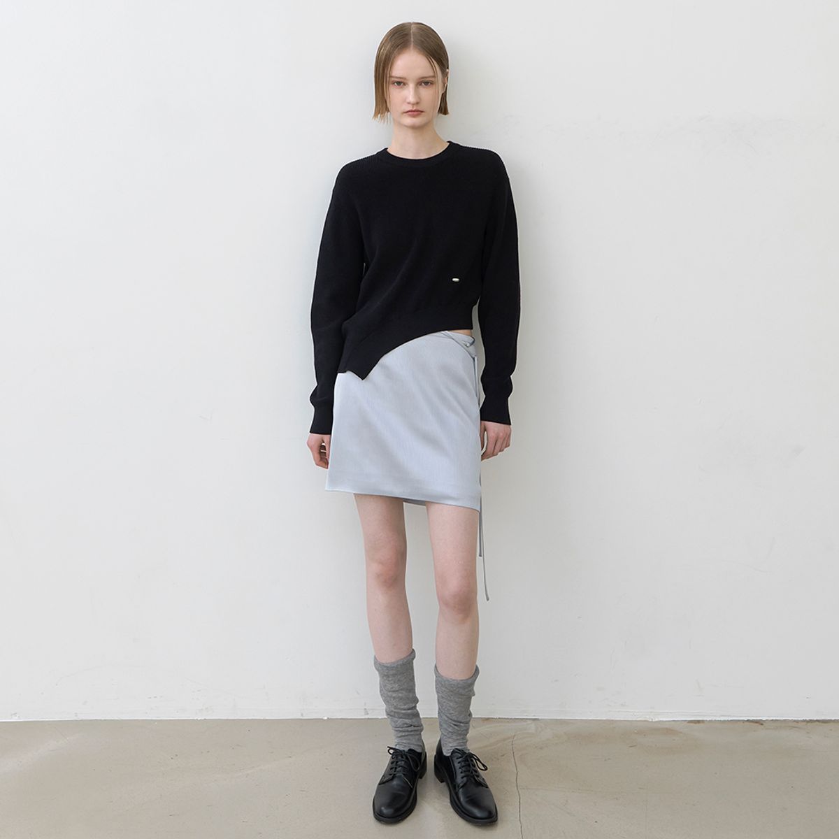 아틀리에 나인(ATELIER NAIN) LAUREN UNBAL KNIT(T-7023)