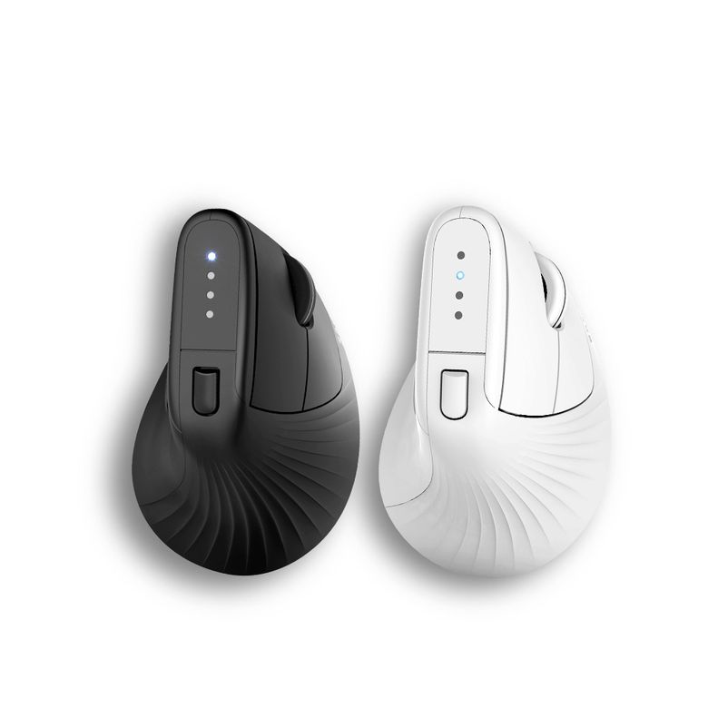 무선 버티컬 마우스 SM-M1300Q 멀티페어링 블루투스 저소음 화이트