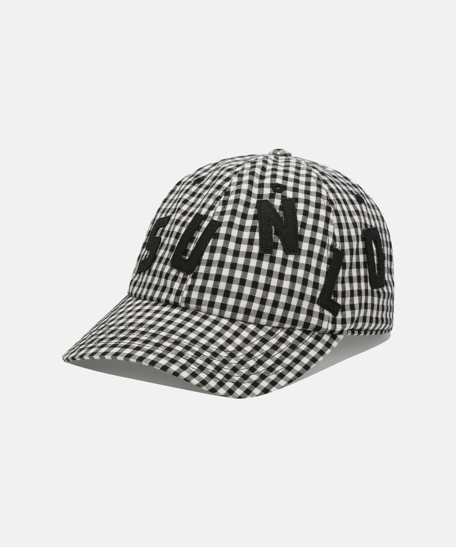 SUNLOVE Staccato Cap Black Gingham キャップ MUSINSA | SUNLOVE Staccato Cap Black Gingham