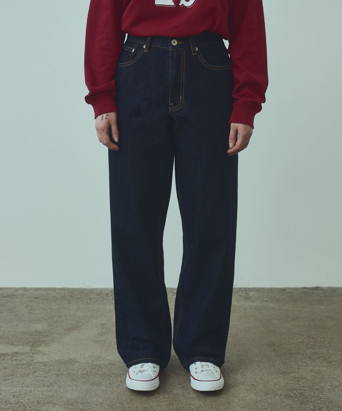 유니폼브릿지(UNIFORM BRIDGE) 001 5p denim pants 11oz(womens) indigo one washed
