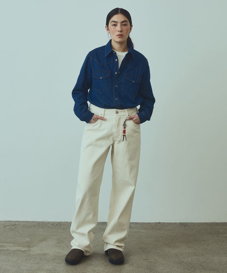 001 5p denim pants 11oz(womens) natural